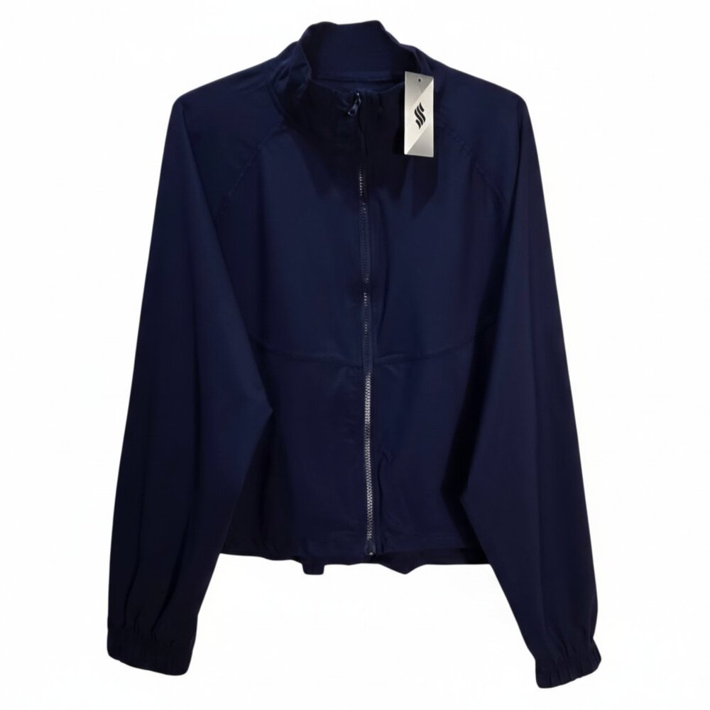 NWT | Soothfeel Navy Blue Full-Zip Lightweight Athletic Performance Jacket | XXL